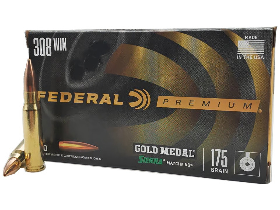 Municiu00f3n Gold Medal Sierra MatchKing calibre .308 Win Foto Federal Premium