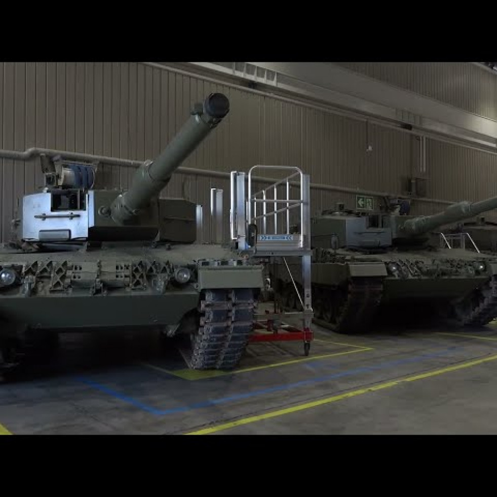 Santa Bárbara Sistemas reparará en Sevilla otros cuatro carros Leopard 2A4 para Ucrania