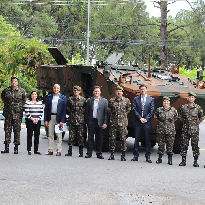 Comitiva do Exercito Brasileiro visita Israel