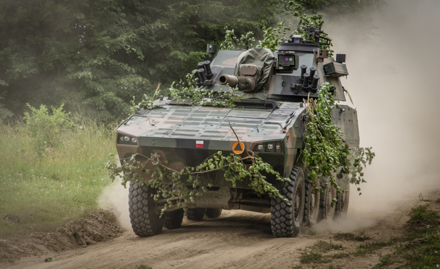 Vehículo blindado KTO Rosomark 8x8 de Polonia. Foto Rosomark