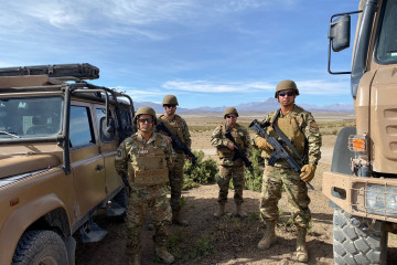 Personal militar desplegado en la frontera de la Región de Antofagasta Foto Ejército de Chile