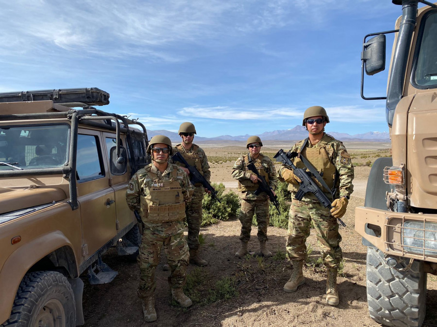 Personal militar desplegado en la frontera de la Región de Antofagasta Foto Ejército de Chile