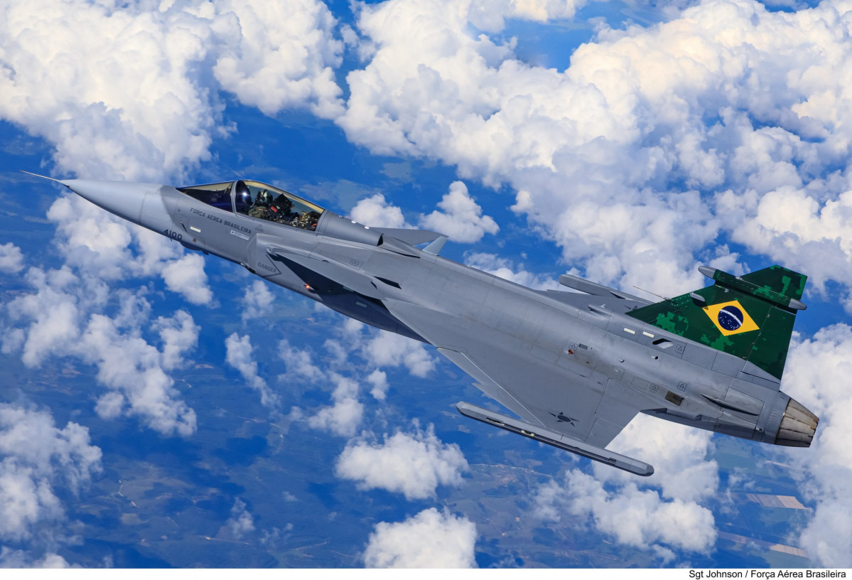 F 39E Gripen 2. Foio FAB