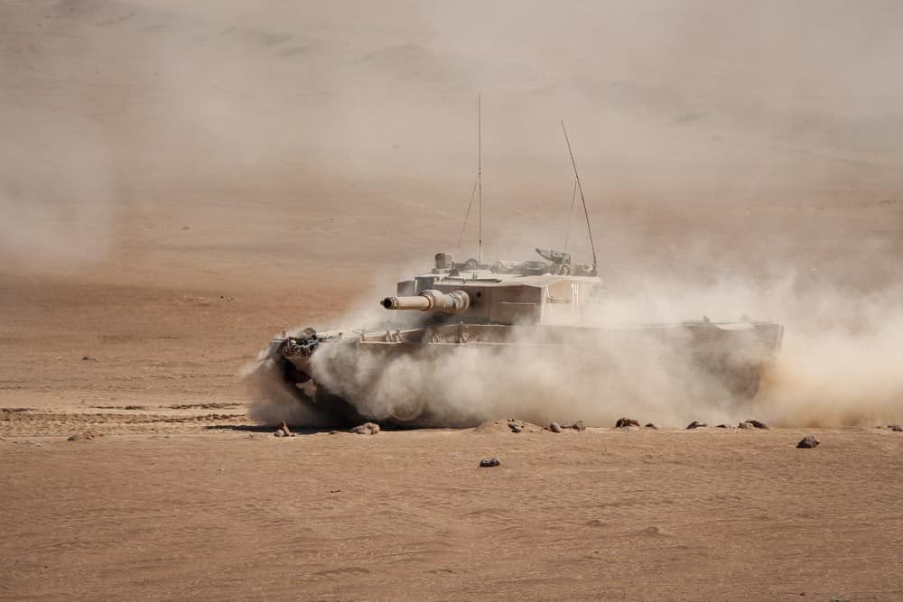 Leopard 2A4 del Grupo de Tanques Vencedores Brigada Acorazada Coraceros Foto Eju00e9rcito de Chile