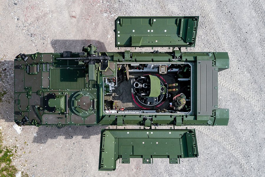 Sistema de mortero de 120 mm Möser. Foto Departamento de Defensa, Protección Civil y Deporte de Suiza 01