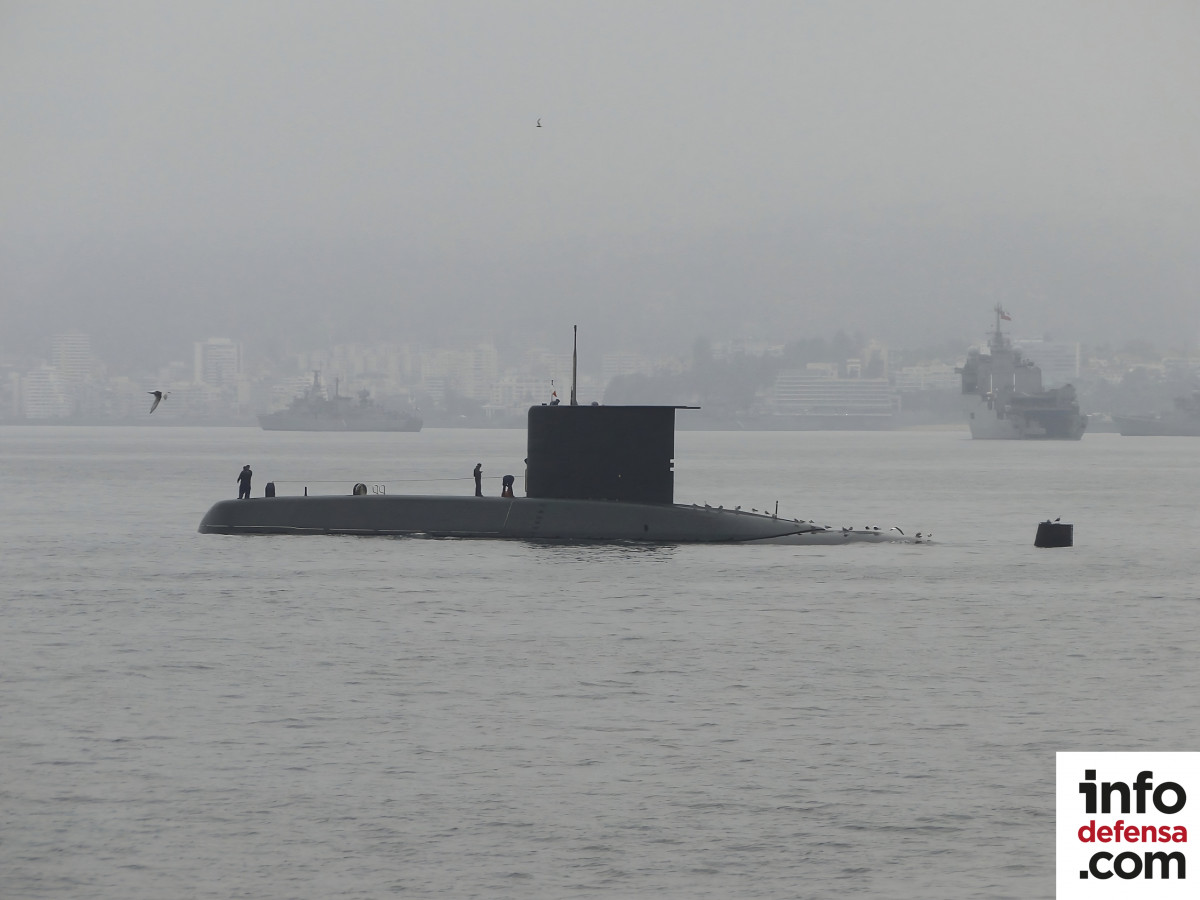 Submarino clase 2091400L de la Armada de Chile Foto Nicolas Garcia E
