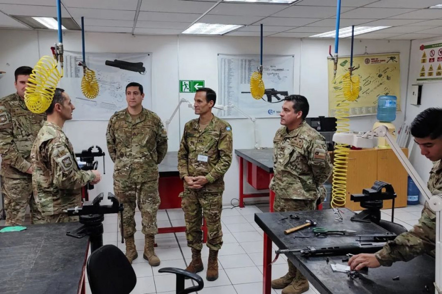 Visita Ejército Argentino al Regimiento RLE Limache Foto Ejército de Chile