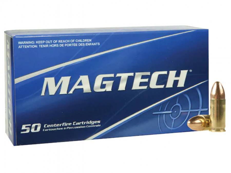 Cartuchos 9 x 19 mm FMJ 124 grains Foto Magtech