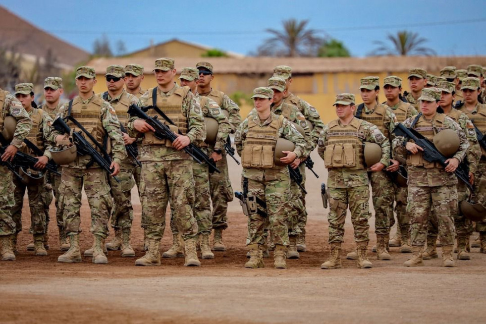 Efectivos en la Región de Arica y Parinacota Foto Ejército de Chile