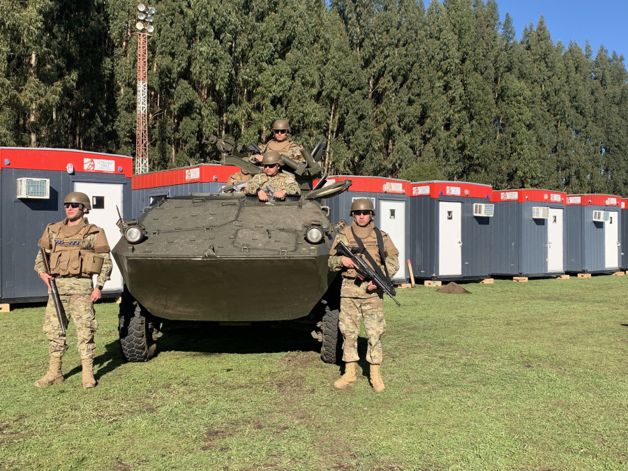 Base militar adelantada de Curacautín Foto Jefatura de la  Defensa Nacional de La Araucanía