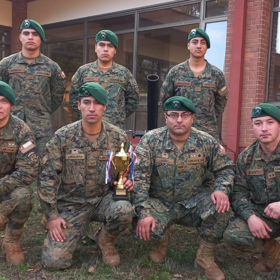 Equipo ganador de la categoría mortero de la Competencia de Artillería y Morteros 2023 Foto Ejército de Chile