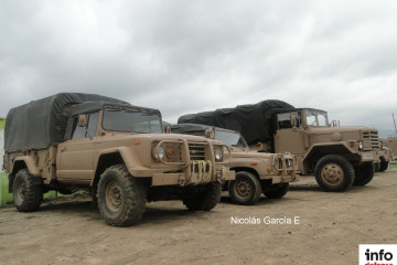 Vehiculos militares Kia KM 450, 420 y 250 del Cuerpo de Infanteria de Marina de la Armada de Chile Foto Nicolas Garcia E