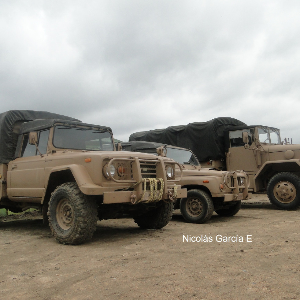Vehiculos Kia KM 450, 420 y 250 del Cuerpo de Infanteria de Marina de la Armada de Chile Foto Nicolas Garcia E