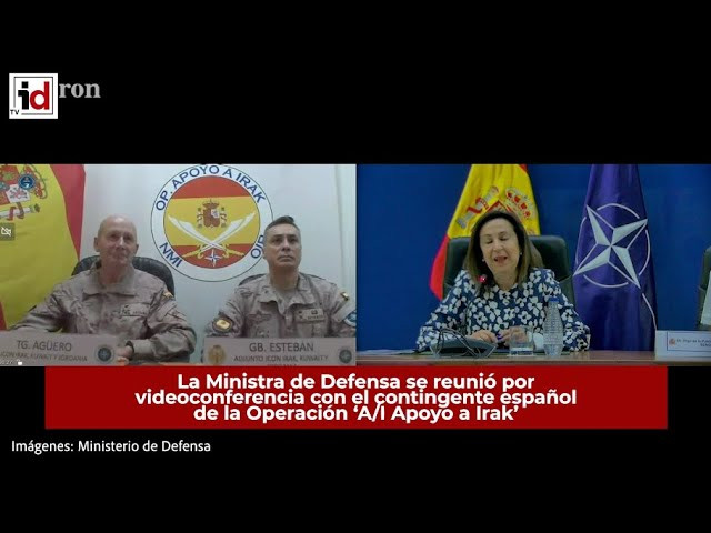 La Ministra de Defensa se reúne con el contingente español en Irak