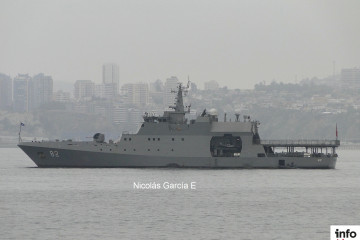 Patrullero oceanico OPV 82 Comandante Toro de la Armada de Chile en Valparaiso Foto Nicolas Garcia E