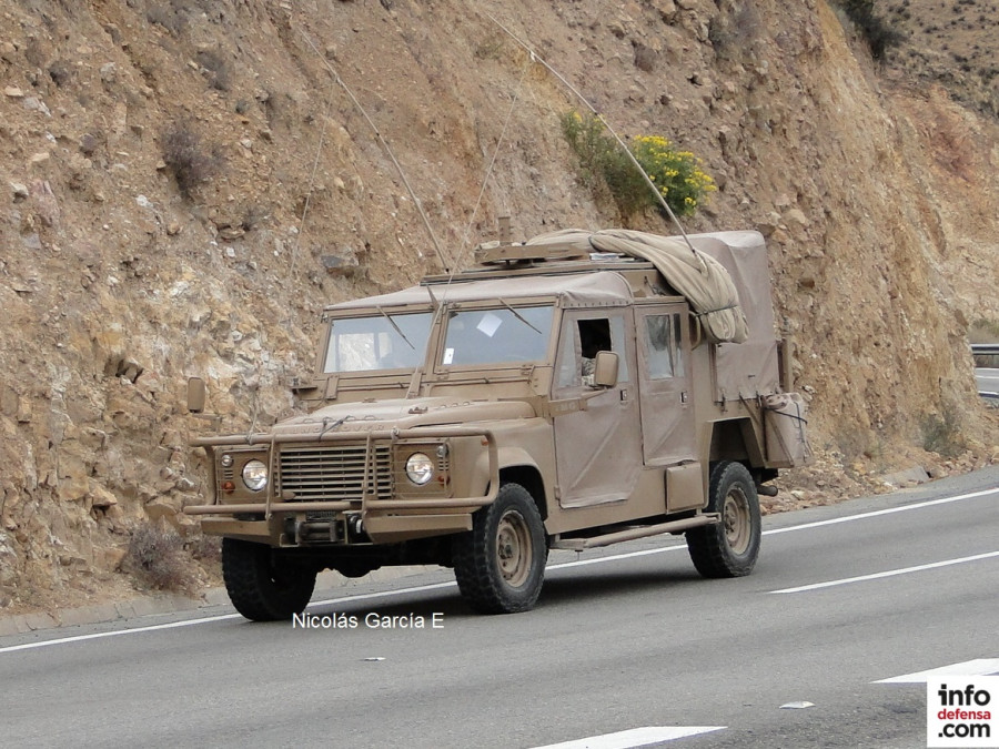 Vehículo de reconocimiento Land Rover Toqui A 2 de la Brigada Motorizada Huamachuco Foto Nicolás García E