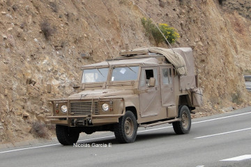 Vehículo de reconocimiento Land Rover Toqui A 2 de la Brigada Motorizada Huamachuco Foto Nicolás García E