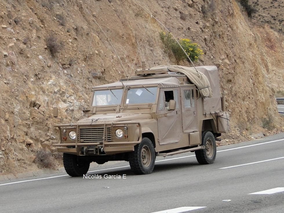 Vehículo de reconocimiento Land Rover Toqui A 2 de la Brigada Motorizada Huamachuco Foto Nicolás García E