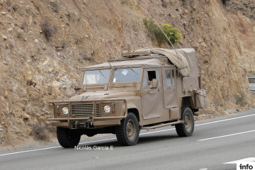 Vehículo de reconocimiento Land Rover Toqui A 2 de la Brigada Motorizada Huamachuco Foto Nicolás García E