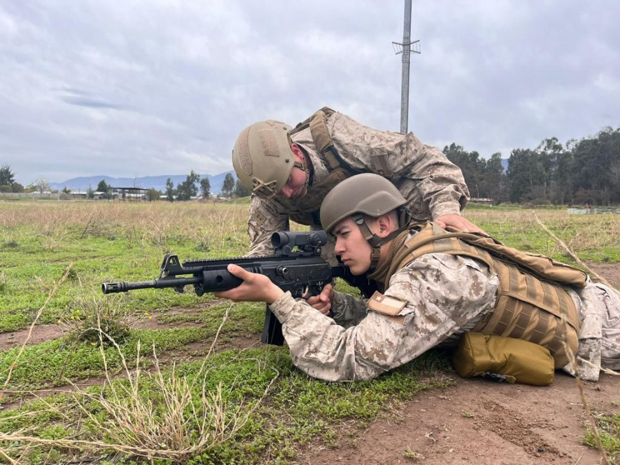 Soldado conscripto OME tirador escogido Foto Ejército de Chile