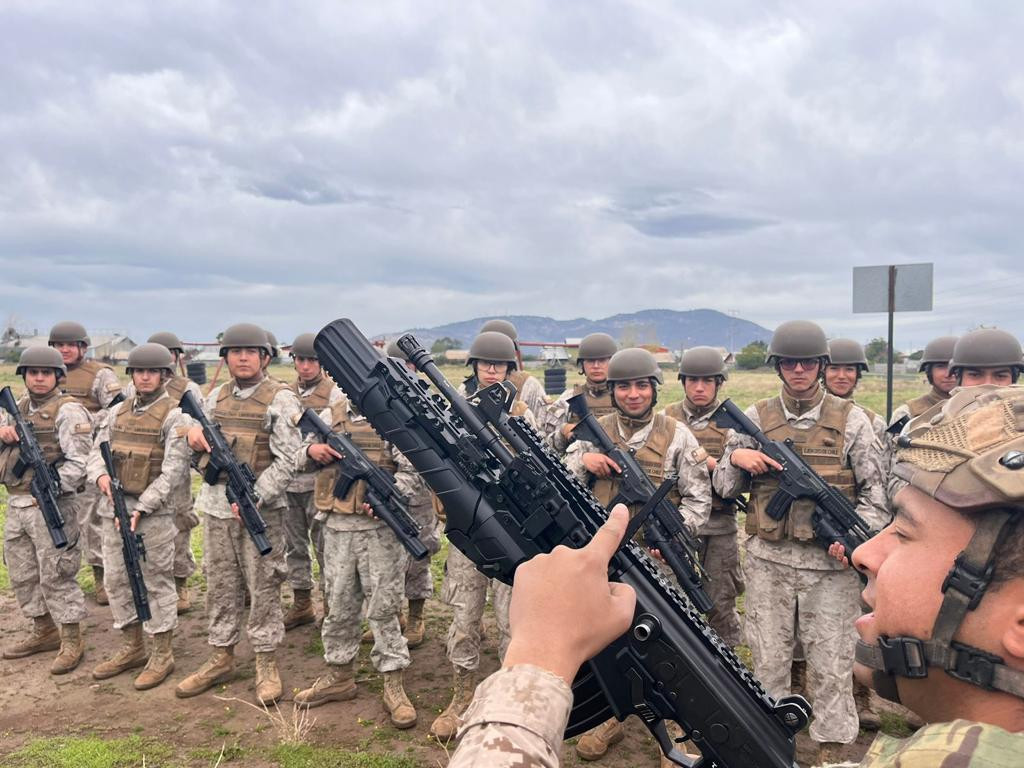 Soldados conscriptos OME fusilero lanza granada Foto Eju00e9rcito de Chile