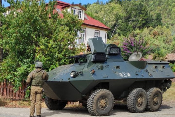 Personal de la 4 Comisaría COP efectuando controles vehiculares en la provincia de Arauco Foto Carabineros de Chile