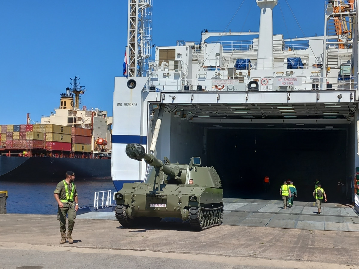 Obus m109 letonia barco