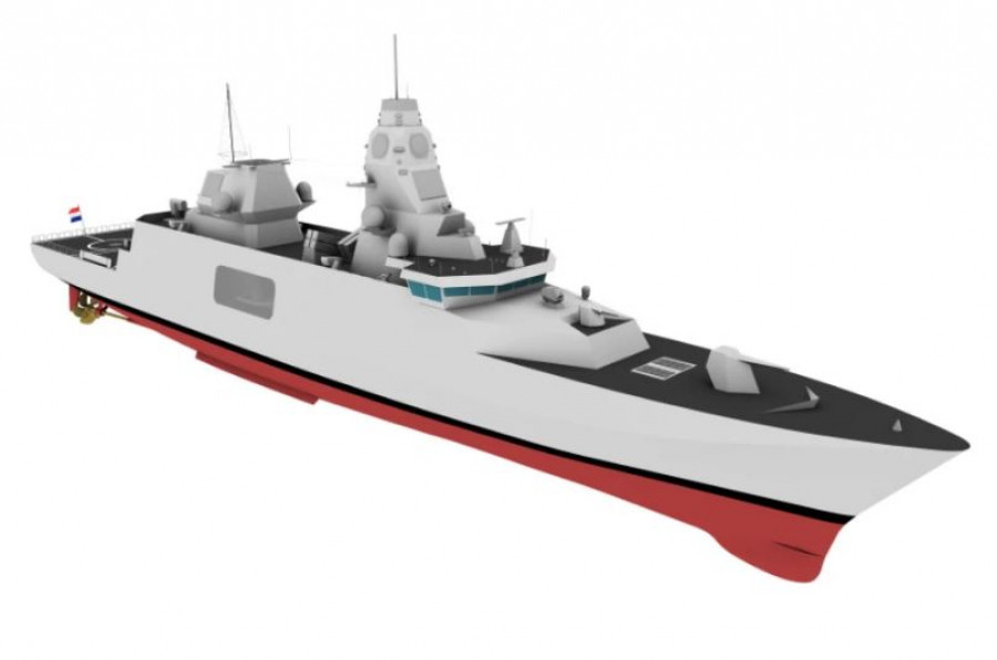 Futura fragata ASW de Países Bajos. Imagen. Damen