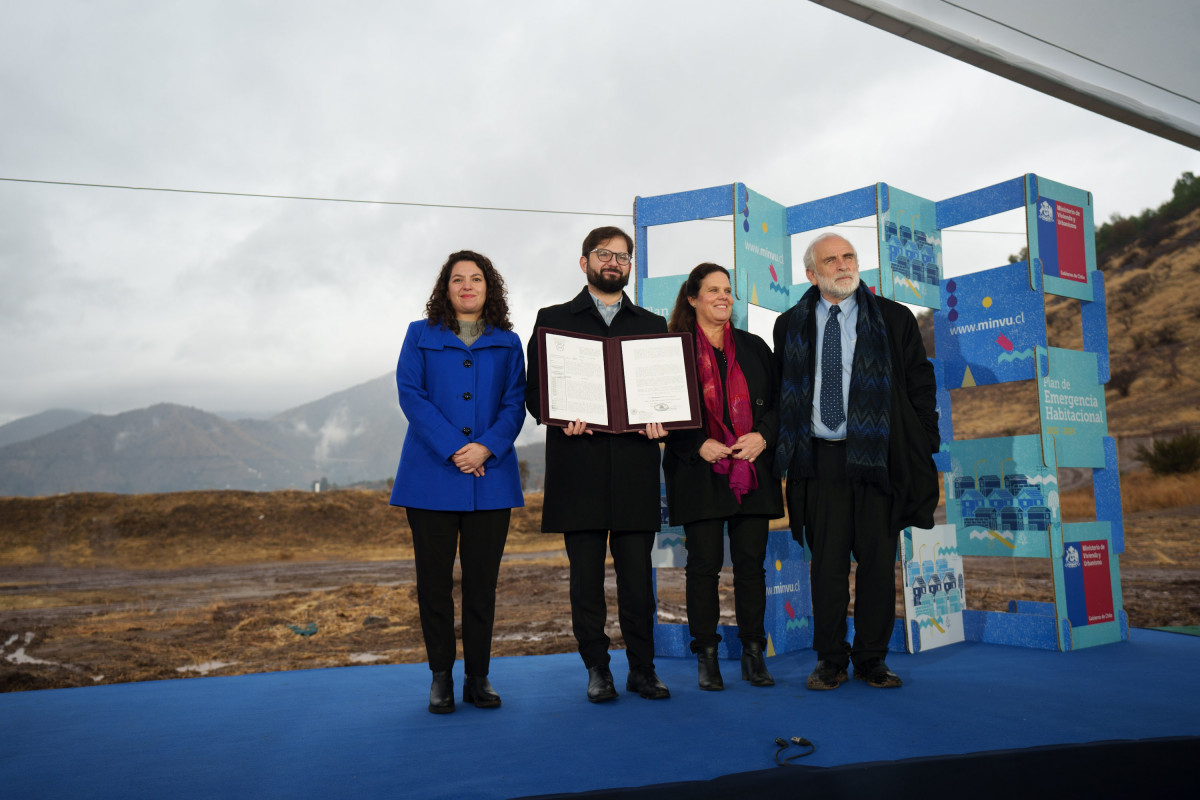 Entrega de terreno de Regimeinto Buin Foto Prensa Presidencia de Chile