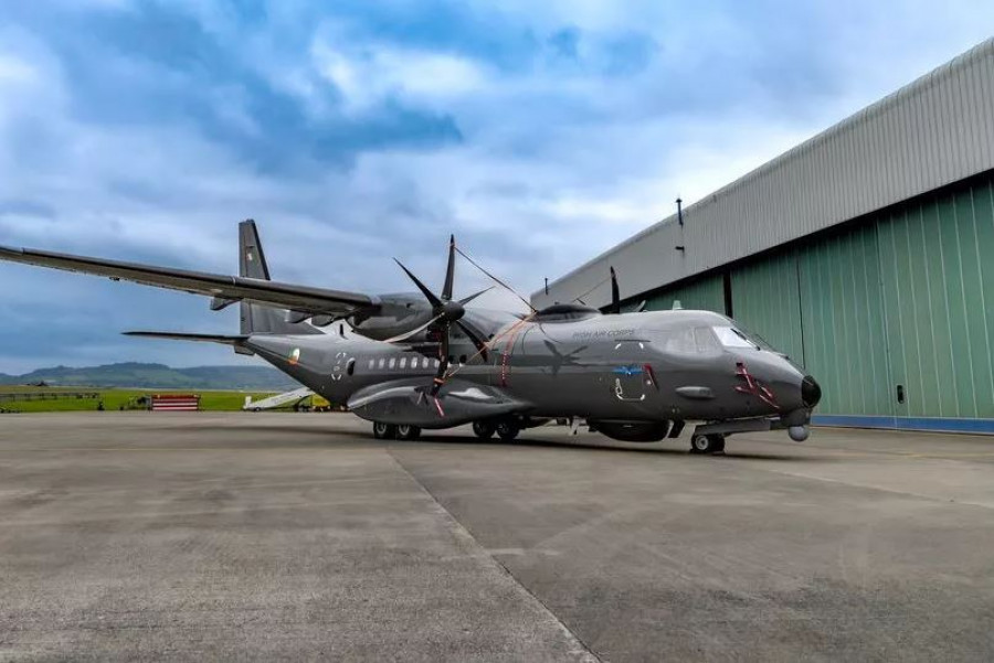 Primer avión C295 irlandés. Foto. Cuerpo Aéreo Irlandés