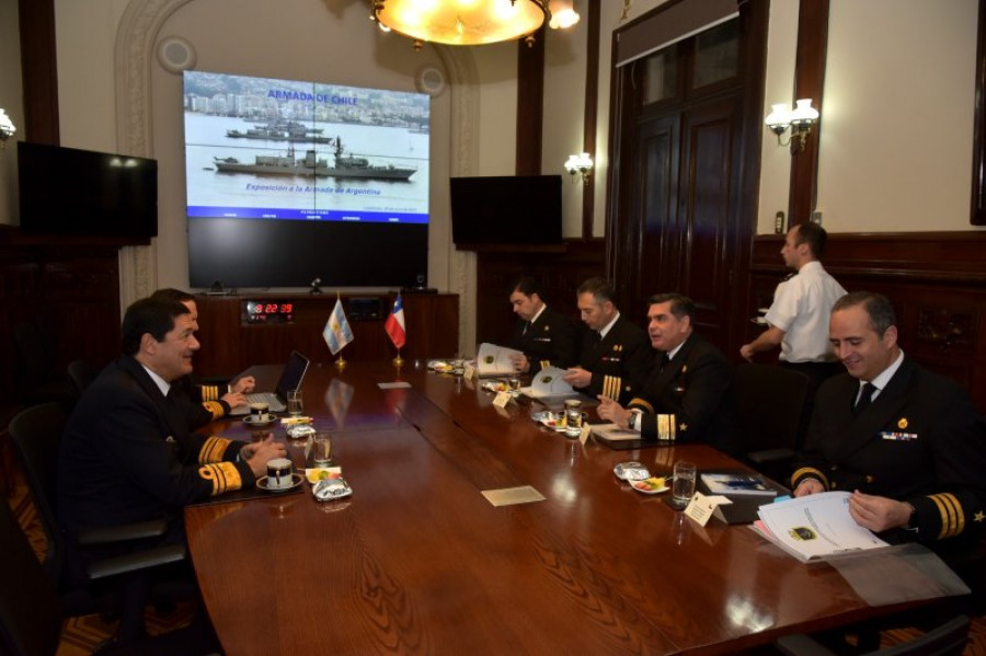 Reunión de Estados Mayores entre las armadas de Chile y Argentina Foto Armada de Chile
