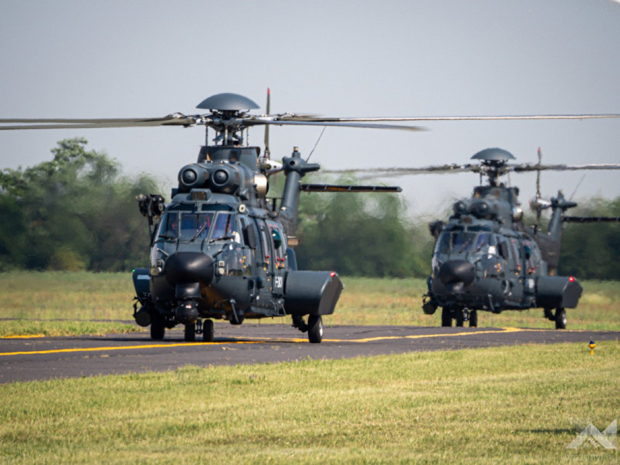 Helicópteros H225M húngaros. Foto. Ministerio de Defensa de Hungría