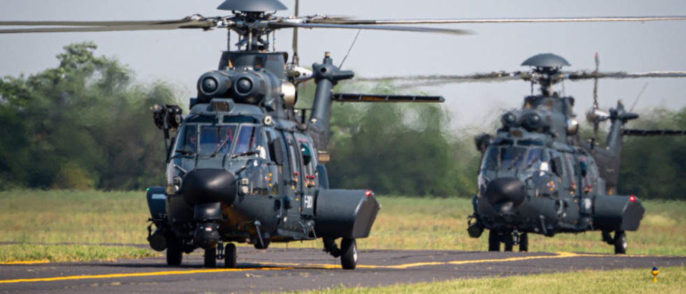 Helicópteros H225M húngaros. Foto. Ministerio de Defensa de Hungría