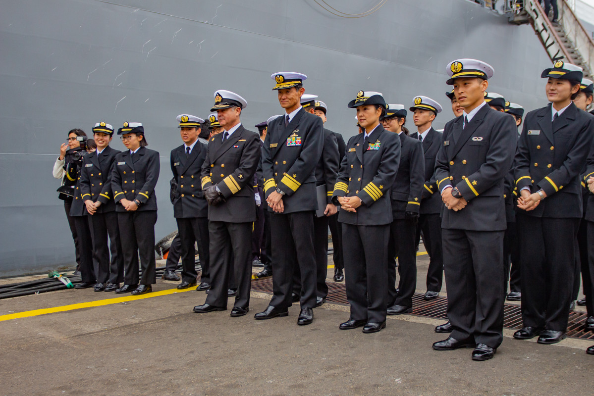 Visita del Escuadru00f3n de Entrenamiento de la Fuerza Maru00edtima de Autodefensa del Japu00f3n a Valparau00edso Foto Armada de Chile 005