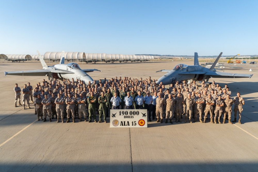 Caza f18 ala 15 ejercito aire