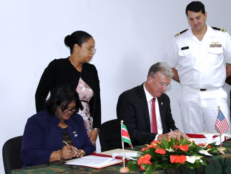 Surinam Defensa EEUU acuerdo US Embassy Surinam