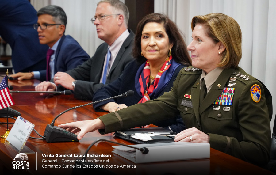 General Laura Richardson confirmó en Costa Rica la cooperación en un Centro de Operaciones de Ciberseguridad