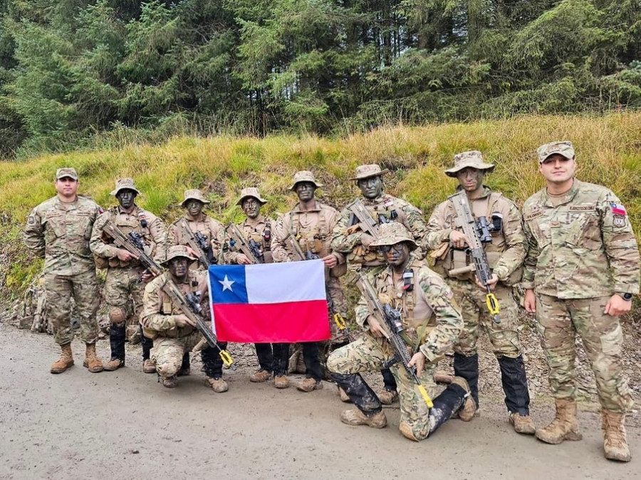 Patrulla de la VI Dvisión en Cambrian Patrol 2023 Foto Ejército de Chile