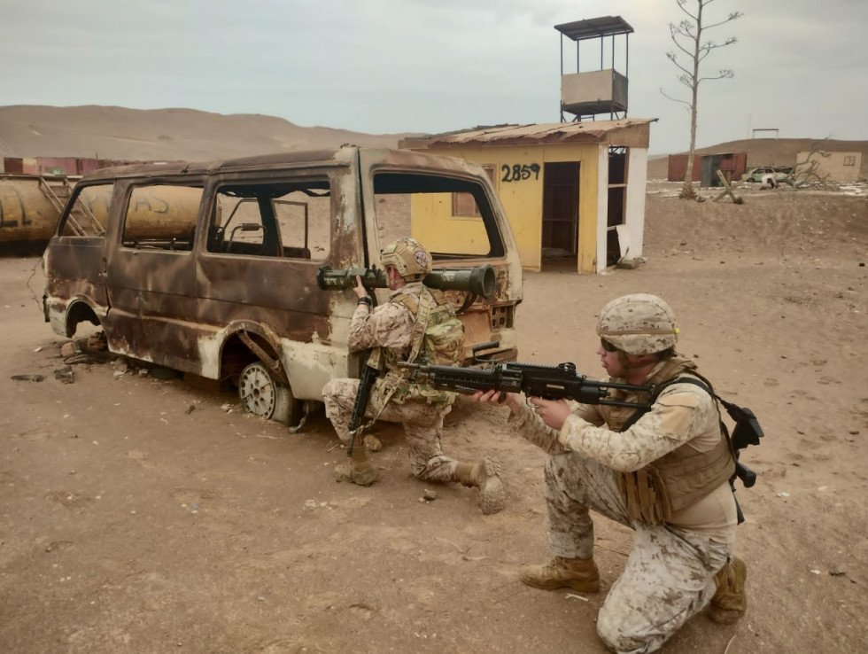 Entrenamiento de Pelotón de Exploración Blindado en Arica Foto Ejército de Chile
