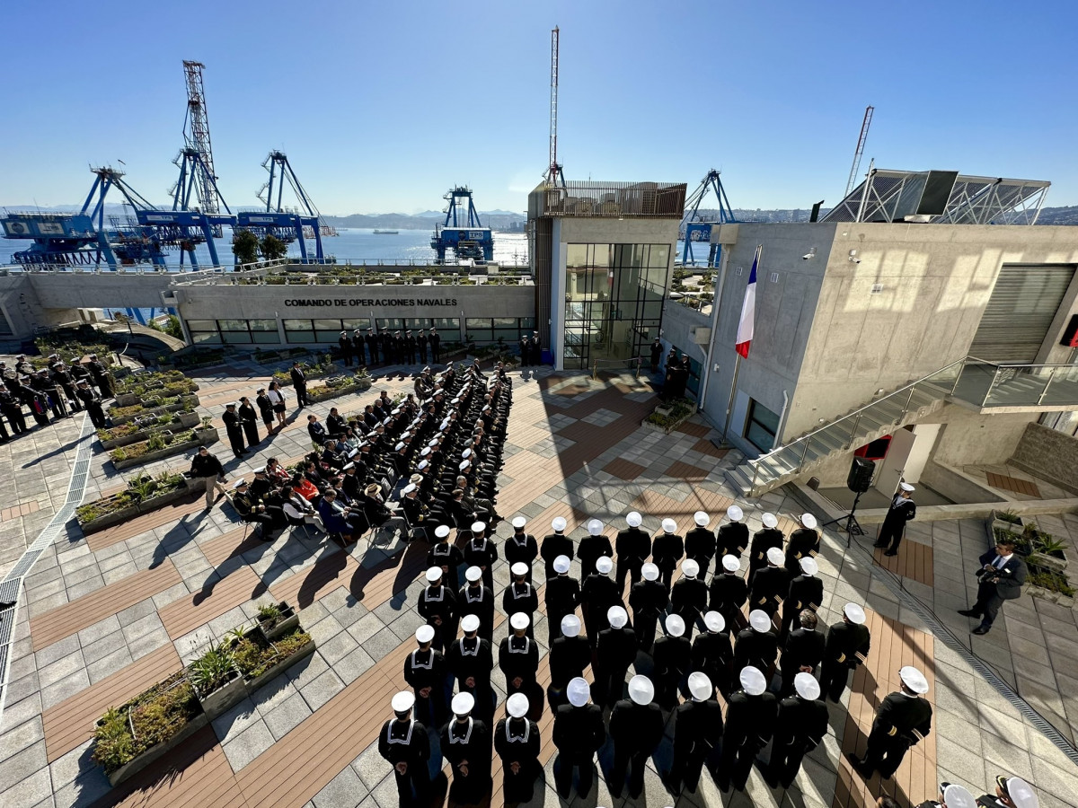 Ceremonia de inauguracuu00f3n del edificio del Comandao de Operaciones Navales Firma Armada de Chile