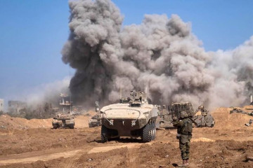 Vehículo APC Eitan israelí esta semana en la Franja de Gaza. Foto. IDF02