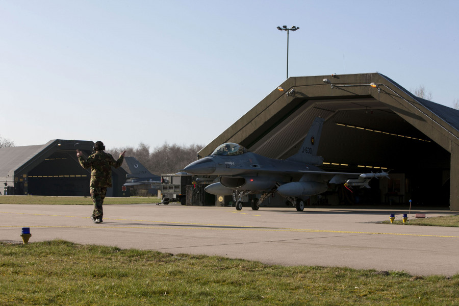 F 16 neerlandés. Foto. Ministerio de Defensa de Países Bajos