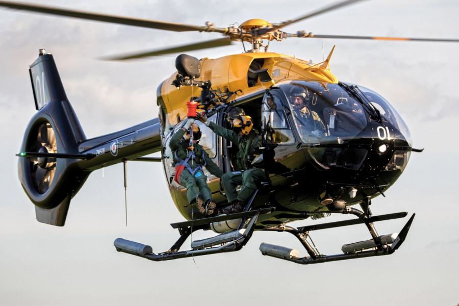 Helicóptero H145M británico. Foto. Airbus Helicopters