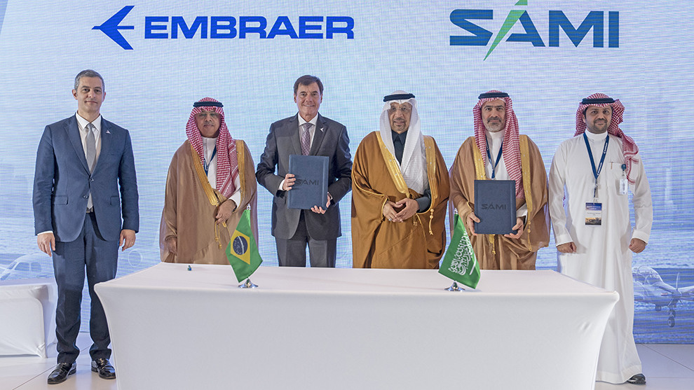 SAMI and Embraer sign MoU to Begin Cooperation  3a