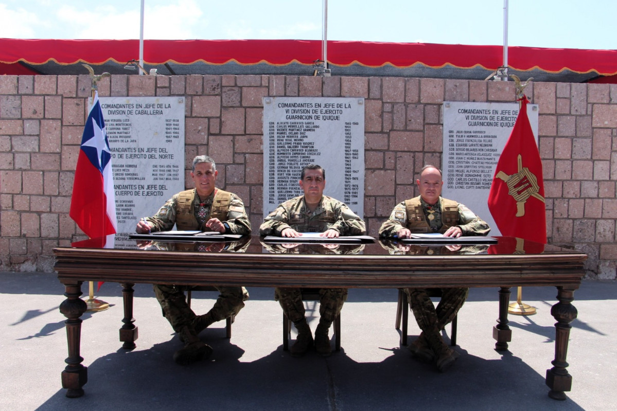 Firma de actas de cambio de mando Firma Oficina de Comunicaciones y Relaciones Pu00fablicas de la VI Divisiu00f3n del Eju00e9rcito de Chile