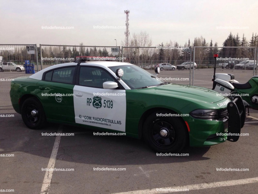 Radiopatrulla Dodger Charger Police de Carabineros de Chile Firma Nicolás García