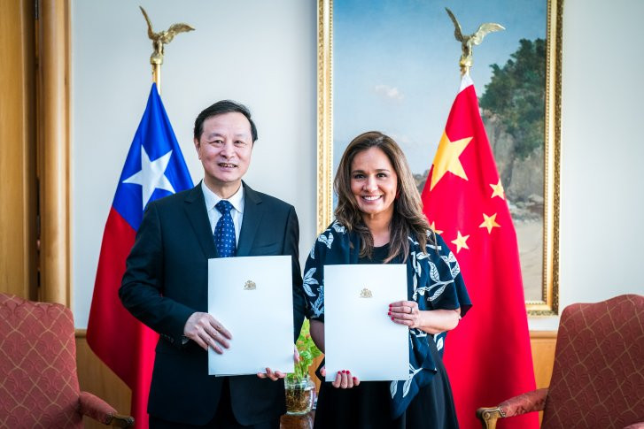 Chile y China firman Memorando de Entendimiento de cooperaciu00f3n conjunta Antu00e1rtica Firma Ministerio de Relaciones Exteriores de Chile