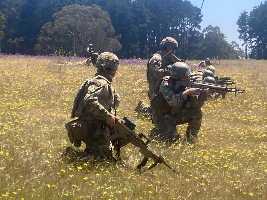 Período práctico de Grumetes IM con la Compañía de Fusileros IM N°313 del BIM N°31 Aldea de la Brigada Anfibia Expedicionaria Firma Armada de Chile