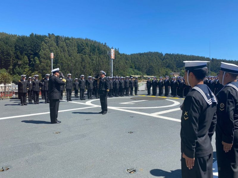 Ceremonia de conmemoraciu00f3n del 31 aniversario del Comanfitran Firma Armada de Chile
