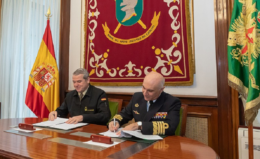 Firma del acuerdo sobre sostenimiento del Eju00e9rcito de Tierra y la Armada